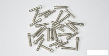 SSD SILVER M2.5 x 10mm Scale Wheel Bolts  SSD00409 x30 SSDRC Hard Steel Hex head