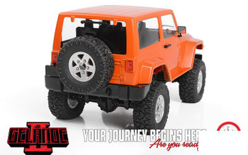 RC4WD 1/18 Gelande II RTR w/ Black Rock Body Set ORANGE Z-RTR0048 Jeep JK Wheels