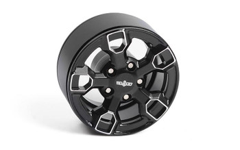 CLEARANCE 30% DISCOUNT OEM JK Internal Beadlock 1.9" Wheels Z-W0336 RC4WD BLACK 5 spoke inc Hubs