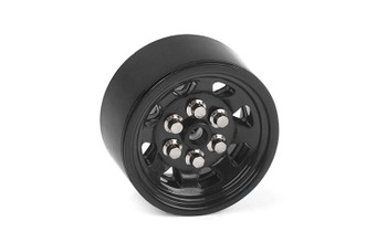 OEM Plastic 0.7" Beadlock Wheels BLACK Z-W0339 RC4WD Micro TF2 1/24 Pin Mount