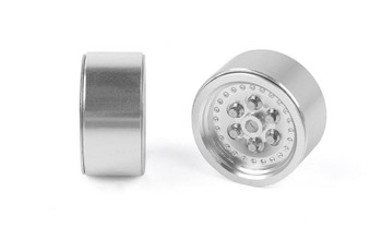 Stocker 0.7'' Beadlock Wheels Z-W0349 RC4WD Micro TF2 1/24 Pin Mount SILVER 24th