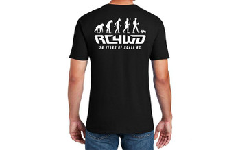CLEARANCE 30% DISCOUNT RC4WD 20th Anniversary Shirt (2XL) Z-L0385 Short Sleve T-Shirt Logo Front & Back
