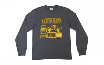 CLEARANCE 30% DISCOUNT RC4WD XtraCab Long-Sleeve (M) Z-L0417 Cotton GREY T-Shirt MEDIUM