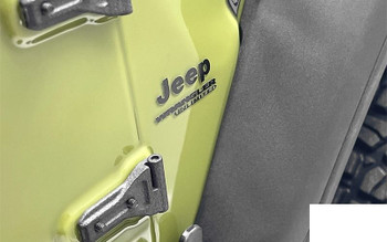 Metal Logo Decal Sheet for Axial 1/6 SCX6 Jeep Wrangler (Black) VVV-C1212 RC4WD