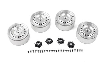Rad 1.9" Aluminum Internal Beadlock Wheels SILVER VVV-C1227 RC4WD wheel