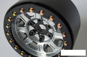 SSD 1.9" Warrior Beadlock Wheels SILVER SSD00427 8 multi spoke 12mm Hex TRX-4