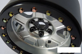SSD 2.2" Challenger PL Beadlock Wheels SILVER SSD00434 Pro-Line 6 spoke TRX-4
