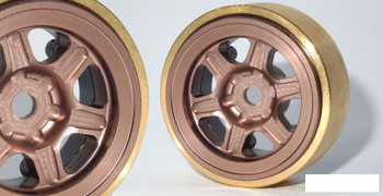 SSD 1.0" Aluminum Brass Challenger Wheels BRONZE  SSD00440 Micro SCX24 18th D90