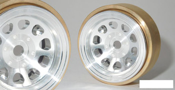 SSD 1.0" Aluminum / Brass D Hole Wheels SILVER SSD00464 24g SCX24 18th G2 Wheel SSD 1.0" Aluminum / Brass D Hole Wheels SILVER SSD00464 24g SCX24 18th G2 Wheel