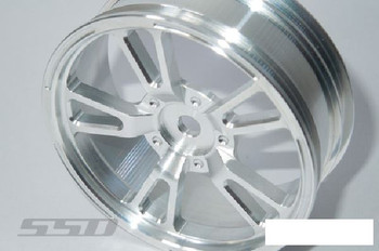 SSD V Spoke Front 2.2" Drag Racing Wheels SILVER SSD00470 12mm Hex 21.4mm wide