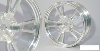 SSD V Spoke Front 2.2" Drag Racing Wheels SILVER SSD00470 12mm Hex 21.4mm wide