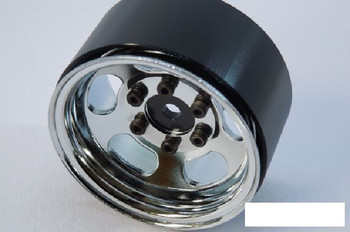 SSD 1.55" Steel Slot Wheels CHROME SSD00475 V2 Hubs 12mm Hex Beadlock