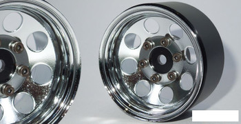 SSD 1.55" Steel 8 Hole Wheels CHROME SSD00480 V2 Hubs 12mm Hex Beadlock