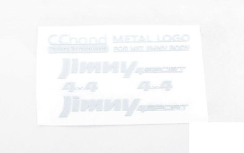 Metal Emblems for MST 1/10 CMX w/ Jimny J3 Body (White) VVV-C0658 RC4WD