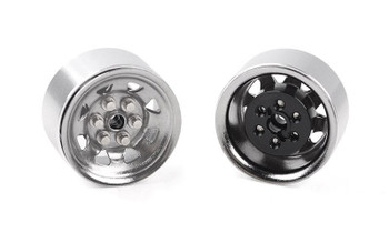 Stamped Steel 0.7" Stock Beadlock Wheels (Chrome) Z-W0093 RC4WD TF2 24th