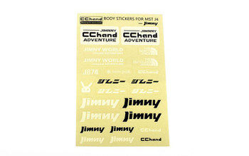 Logo Decal Sheet for MST 4WD Off-Road Car Kit W/ J4 Jimny Body VVV-C1206 RC4WD