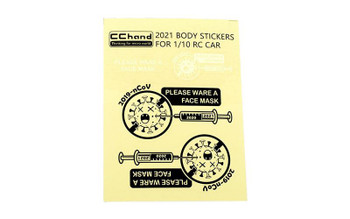 COVID Decal Sheet for MST 4WD Off-Road Car Kit J4 Jimny Body VVV-C1209 RC4WD