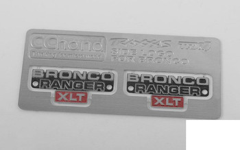 Side Metal Emblem for Traxxas TRX-4 '79 Bronco Ranger XLT VVV-C0495 RC4WD