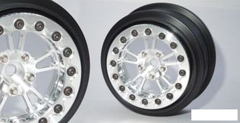 SSD V Spoke Drag Rear 2.2" / 3.0" LW Wheels SILVER SSD00525 back wheel 44mm