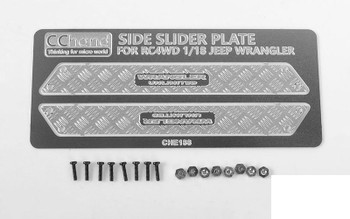 Metal Side Diamond Plates for 1/18 Gelande II Black Rock VVV-C0595 RC4WD 18th G2