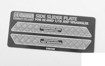 Metal Side Diamond Plates for 1/18 Gelande II Black Rock VVV-C0595 RC4WD 18th G2