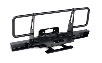 Oxer Steel Front Winch Bumper Axial SCX10 III Early Ford Bronco BLACK VVV-C1293