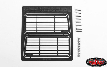 CLEARANCE 30% DISCOUNT Metal Side Window Guard for 1/18 Gelande II Black Rock VVV-C0594 RC4WD 54x24