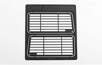 CLEARANCE 30% DISCOUNT Metal Side Window Guard for 1/18 Gelande II Black Rock VVV-C0594 RC4WD 54x24