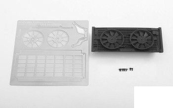 Scale Radiator for Traxxas TRX-4 Land Rover Defender VVV-C0654 RC4WD w fans