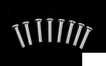 Phillips Flat Head Screws M1 x 6mm SILVER Z-S0394 RC4WD countersunk x8