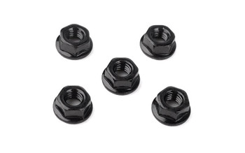 M4 Low Profile Flanged Lock Nut 4.5mm BLACK Z-S0547 RC4WD for 10-Oval wheels