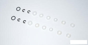 SSD Shock Rebuild Kit (2) SSD00311 Seal spacers X rings 2mm E clip SSD-RC