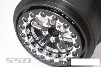 SSD 2.2" / 3.0" Drag Rear Wheel Front Rings (Black) SSD00546 Beadlock ring SSDRC