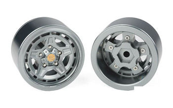 RC4WD Warn 1.9" Epic Diamond Cutter Wheels Z-W0092 Beadlock GREY 12mm Hex