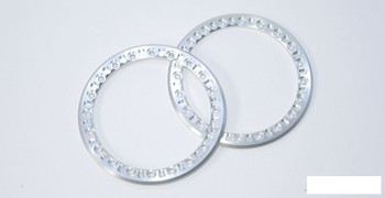 SSD 2.2" SILVER Aluminum Beadlock Rings (2) SSD00576 Front wheel ring M2 bolts