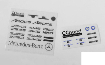 CLEARANCE 30% DISCOUNT Emblems Set for Mercedes-Benz Arocs 3348 6x4 Tipper Truck VVV-C0530 RC4WD