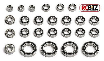 RC Bearings T-Rex 60 AXLE COMPLETE set Metal seal choice FRONT & REAR axles x16 [Rubber Shielded Bearings]