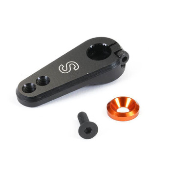 Fastrax 25T Black Aluminium Servo Horn 30mm Savox Futaba Tamiya Traxxas FAST311B