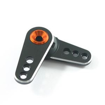 Fastrax 25T Black Aluminium 4-In-1 Servo Horn (Savox/Futaba) FAST319B