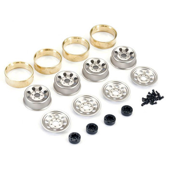 FTX Outback Mini X/XP Steelie Brass Weight Inner Bead 1.2" Wheel FTX9449 SILVER
