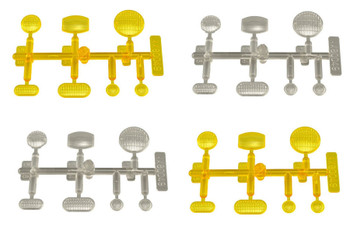 CLEARANCE 30% DISCOUNT AXIAL LED Lens Set Yellow Clear 4pc Fits AX80045 LED Light Holder Lenses AX80049