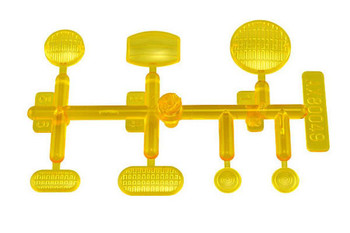 CLEARANCE 30% DISCOUNT AXIAL LED Lens Set Yellow Clear 4pc Fits AX80045 LED Light Holder Lenses AX80049