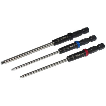 MIP Speed Tip Ball Hex Driver Set Gen 2 Metric 2 2.0 2.5 3.0 mm MIP9616 tol BITS