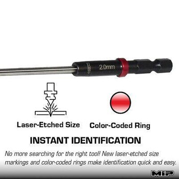 MIP 2.0mm Speed Tip Hex Driver Wrench Gen 2 MIP9208S 2mm 2 mm Metric Bit RC