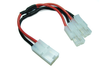 Etronix Tamiya Y Extension Adaptor ET0713 16 AWG Split Y-Lead Female to 2 Male