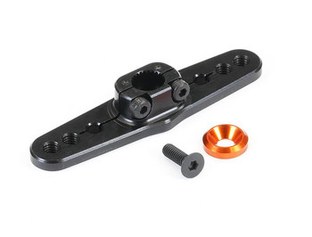 Fastrax 25T Black Aluminium DOUBLE Servo Horn SAVOX FUTABA FAST316B 45mm