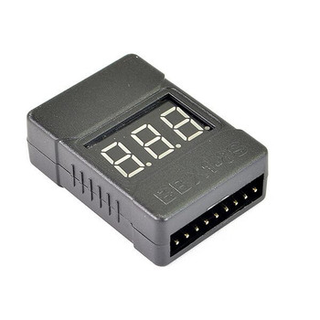 Etronix 1-8S LiPo Battery Cased Voltage Meter w/ Alarm ET0239A Buzzer 1 to 8S