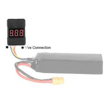 Etronix 1-8S LiPo Battery Cased Voltage Meter w/ Alarm ET0239A Buzzer 1 to 8S