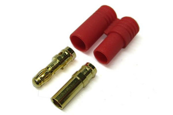 Etronix 3.5mm Gold Connector W/ Housing ET0603 3.5 mm Bullet plug Male Female