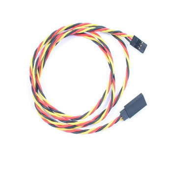 Etronix 90cm 22AWG JR Twisted Extension Wire ET0739J male to female servo lead